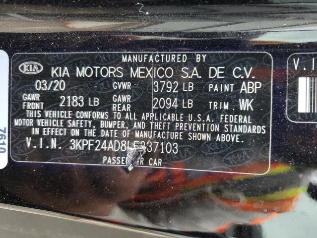 Photo 12 VIN: 3KPF24AD8LE237103 - KIA FORTE 