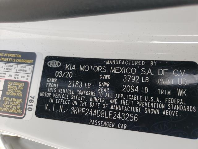 Photo 9 VIN: 3KPF24AD8LE243256 - KIA FORTE 