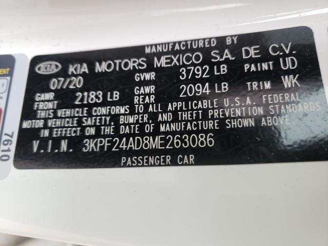 Photo 9 VIN: 3KPF24AD8ME263086 - KIA FORTE FE 