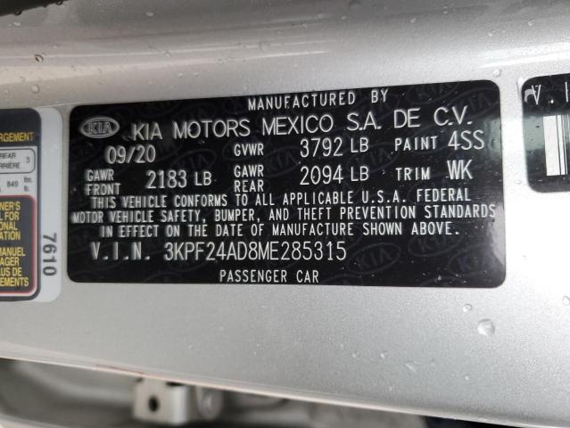 Photo 11 VIN: 3KPF24AD8ME285315 - KIA FORTE FE 