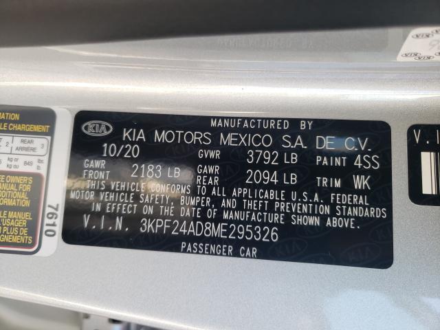 Photo 9 VIN: 3KPF24AD8ME295326 - KIA FORTE FE 