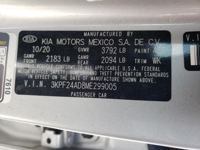 Photo 9 VIN: 3KPF24AD8ME299005 - KIA FORTE FE 