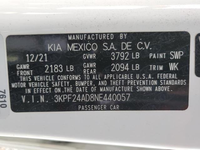 Photo 11 VIN: 3KPF24AD8NE440057 - KIA FORTE 