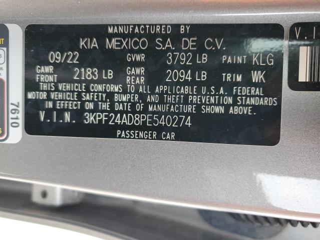 Photo 12 VIN: 3KPF24AD8PE540274 - KIA FORTE LX 