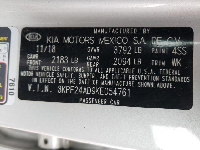 Photo 12 VIN: 3KPF24AD9KE054761 - KIA FORTE FE 