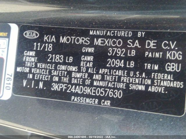 Photo 8 VIN: 3KPF24AD9KE057630 - KIA FORTE 