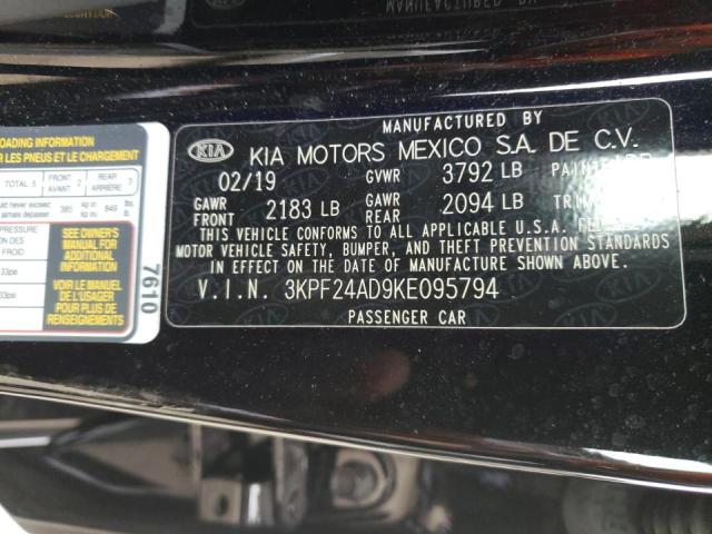 Photo 9 VIN: 3KPF24AD9KE095794 - KIA FORTE FE 