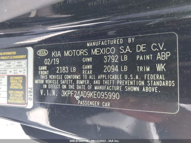 Photo 8 VIN: 3KPF24AD9KE095990 - KIA FORTE 