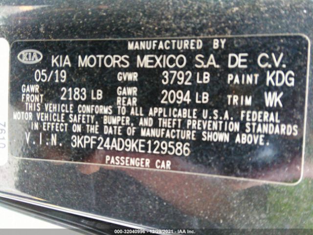 Photo 8 VIN: 3KPF24AD9KE129586 - KIA FORTE 