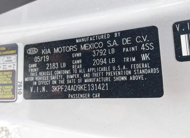 Photo 8 VIN: 3KPF24AD9KE131421 - KIA FORTE 