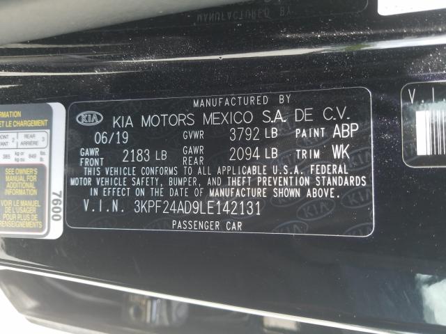 Photo 9 VIN: 3KPF24AD9LE142131 - KIA FORTE FE 