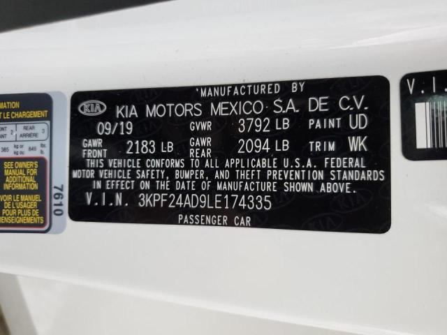 Photo 11 VIN: 3KPF24AD9LE174335 - KIA FORTE FE 