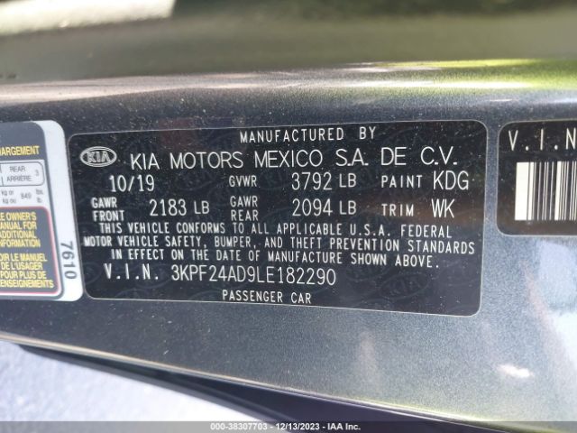 Photo 8 VIN: 3KPF24AD9LE182290 - KIA FORTE 