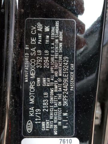 Photo 11 VIN: 3KPF24AD9LE192429 - KIA FORTE 