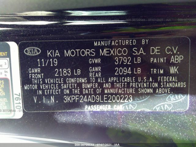 Photo 8 VIN: 3KPF24AD9LE200223 - KIA FORTE 