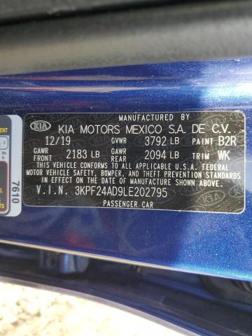 Photo 11 VIN: 3KPF24AD9LE202795 - KIA FORTE FE 