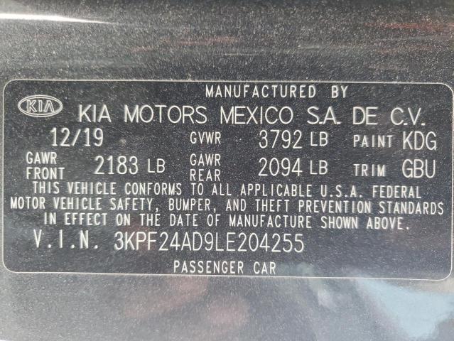 Photo 9 VIN: 3KPF24AD9LE204255 - KIA FORTE FE 