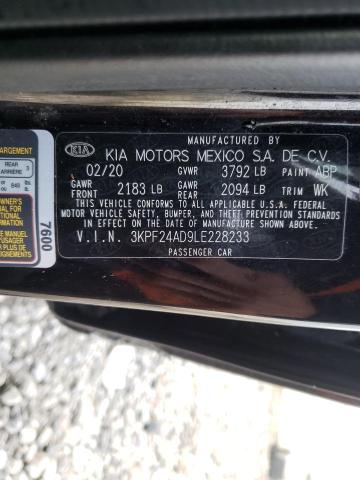 Photo 9 VIN: 3KPF24AD9LE228233 - KIA FORTE FE 