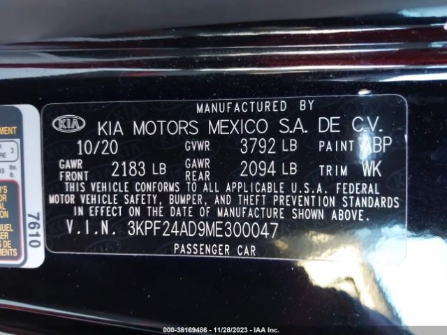 Photo 8 VIN: 3KPF24AD9ME300047 - KIA FORTE 