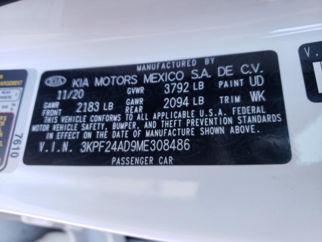 Photo 9 VIN: 3KPF24AD9ME308486 - KIA FORTE FE 