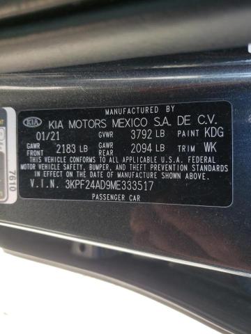 Photo 9 VIN: 3KPF24AD9ME333517 - KIA FORTE FE 