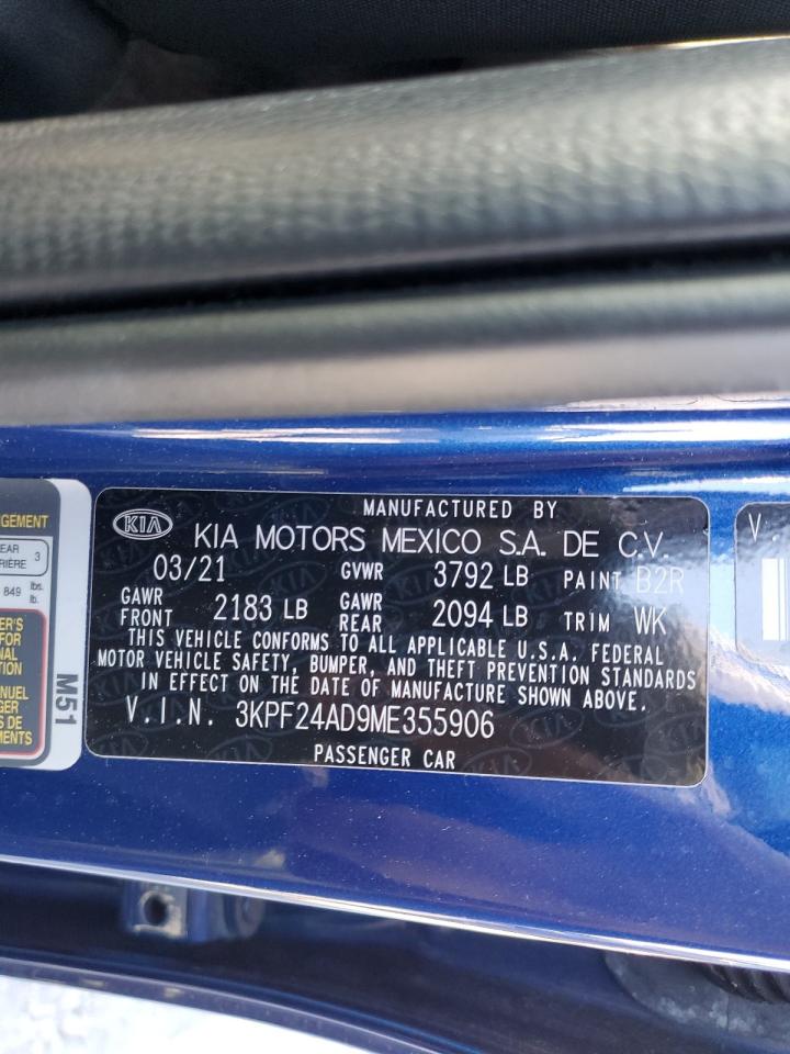 Photo 11 VIN: 3KPF24AD9ME355906 - KIA FORTE 