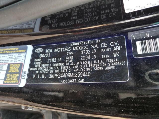 Photo 11 VIN: 3KPF24AD9ME359440 - KIA FORTE FE 