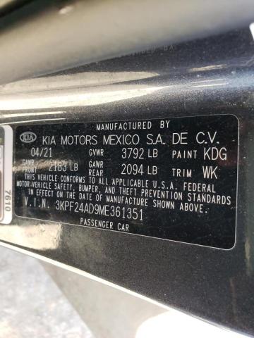 Photo 9 VIN: 3KPF24AD9ME361351 - KIA FORTE FE 