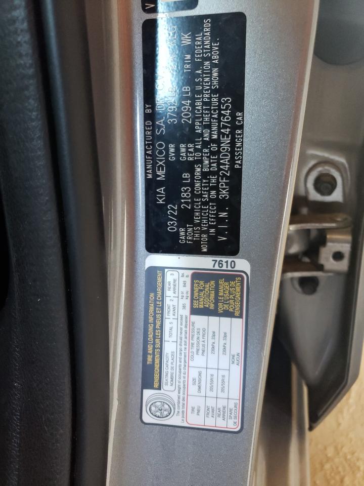 Photo 11 VIN: 3KPF24AD9NE476453 - KIA FORTE 