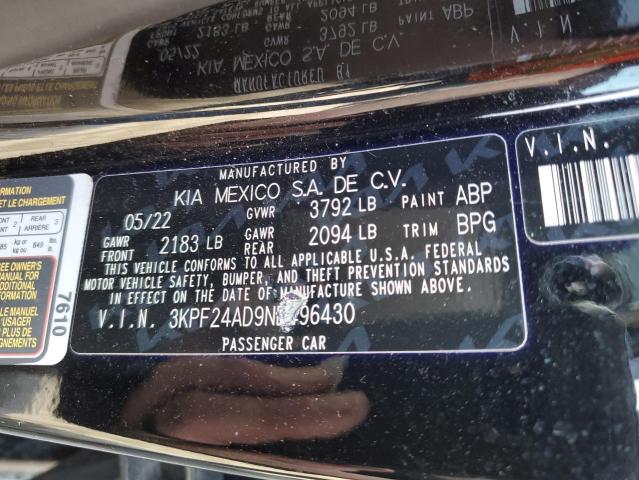 Photo 11 VIN: 3KPF24AD9NE496430 - KIA FORTE FE 