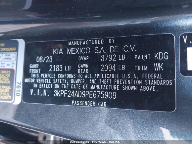 Photo 8 VIN: 3KPF24AD9PE675909 - KIA FORTE 