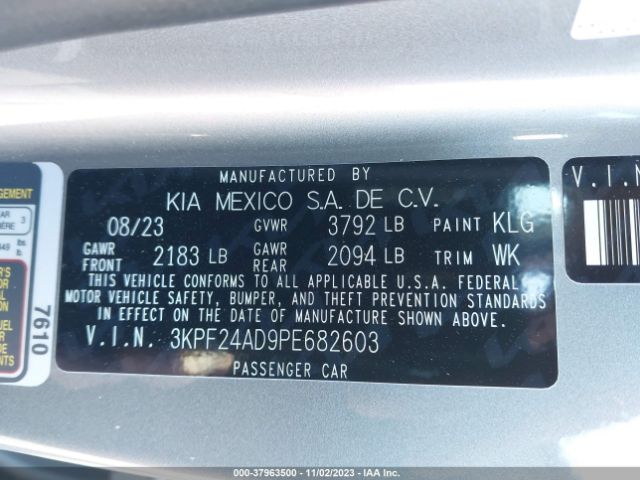 Photo 8 VIN: 3KPF24AD9PE682603 - KIA FORTE 