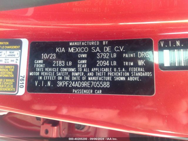 Photo 8 VIN: 3KPF24AD9RE705588 - KIA FORTE 