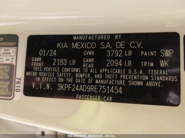 Photo 8 VIN: 3KPF24AD9RE751454 - KIA FORTE 