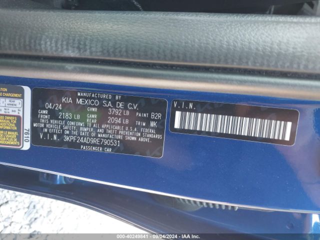 Photo 8 VIN: 3KPF24AD9RE790531 - KIA FORTE 