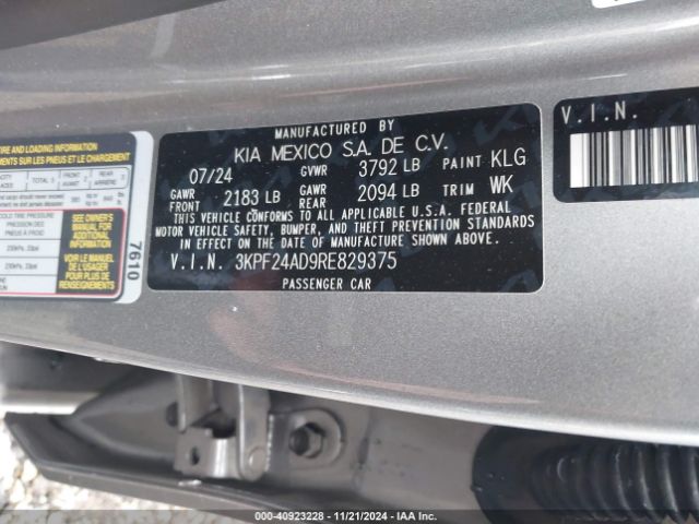 Photo 8 VIN: 3KPF24AD9RE829375 - KIA FORTE 