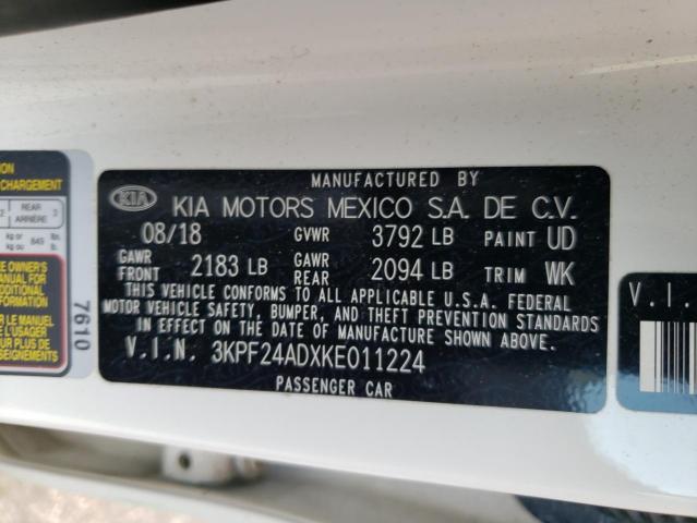 Photo 11 VIN: 3KPF24ADXKE011224 - KIA FORTE FE 