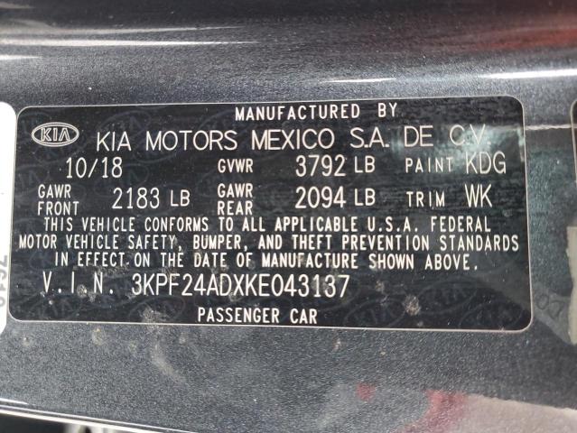 Photo 11 VIN: 3KPF24ADXKE043137 - KIA FORTE FE 