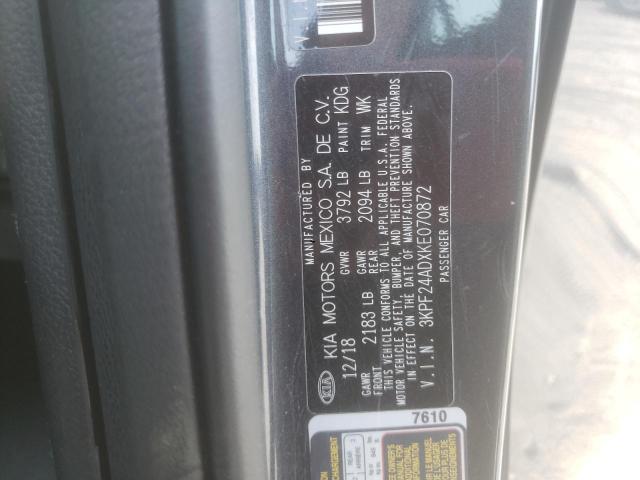 Photo 11 VIN: 3KPF24ADXKE070872 - KIA FORTE FE 