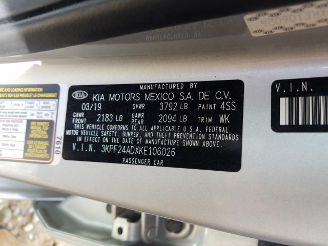 Photo 9 VIN: 3KPF24ADXKE106026 - KIA FORTE FE 