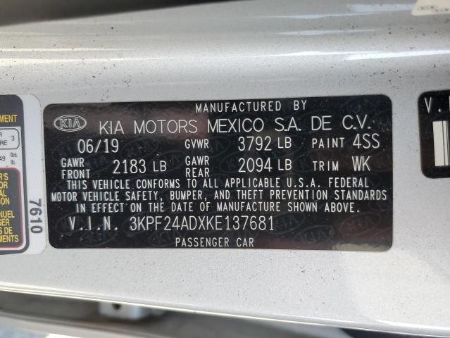 Photo 11 VIN: 3KPF24ADXKE137681 - KIA FORTE 