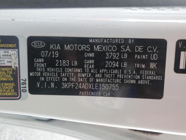 Photo 12 VIN: 3KPF24ADXLE150755 - KIA FORTE FE 