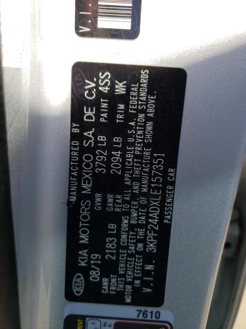 Photo 11 VIN: 3KPF24ADXLE157351 - KIA FORTE 