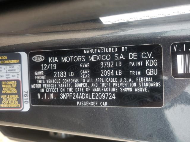 Photo 9 VIN: 3KPF24ADXLE209724 - KIA FORTE FE 