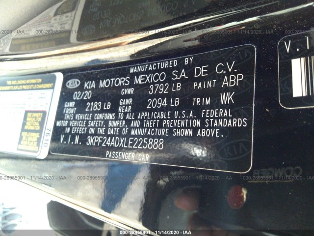 Photo 8 VIN: 3KPF24ADXLE225888 - KIA FORTE 