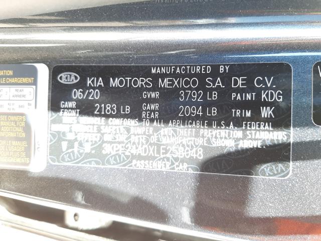 Photo 9 VIN: 3KPF24ADXLE258048 - KIA FORTE FE 