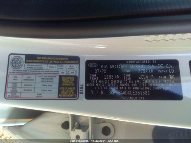 Photo 8 VIN: 3KPF24ADXLE261631 - KIA FORTE 