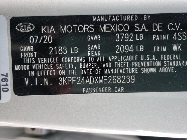 Photo 9 VIN: 3KPF24ADXME268239 - KIA FORTE FE 