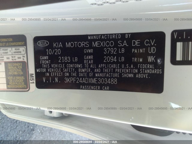 Photo 8 VIN: 3KPF24ADXME303488 - KIA FORTE 