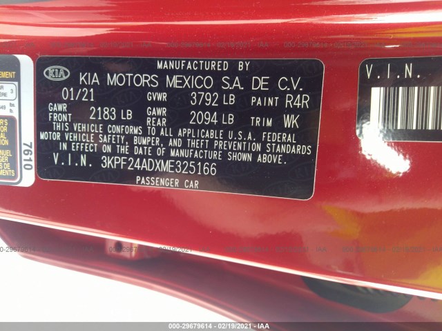 Photo 8 VIN: 3KPF24ADXME325166 - KIA FORTE 